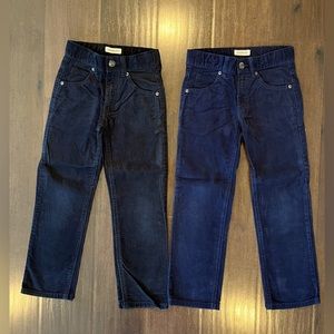 Gymboree Boys Size 6 Corduroy Pants - Black & Navy Blue.  Excellent condition!